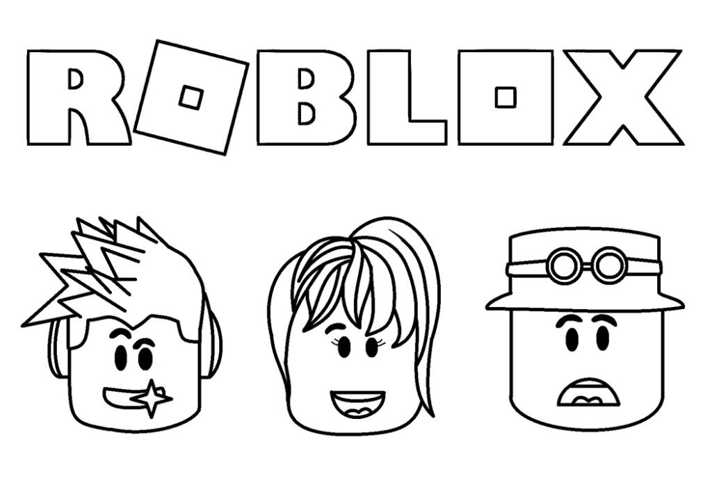80 Desenhos do Roblox para colorir e imprimir
